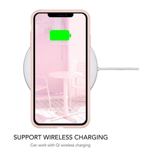 Icesword iPhone 11 Pro Max Premium Silicone Case Pink Anti Scratch Shockproof - Picture 4 of 9